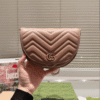 Gucci Gg Marmont Saddle Bag Nude 7.9 Inches