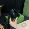 Gucci Gg Marmont Mini Chain Shoulder Bag Black 6.3 Inches