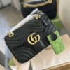 Gucci Gg Marmont Small Matelassé Shoulder Bag Black 9 Inches
