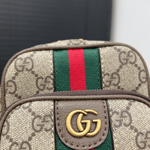 Gucci Ophidia Gg Mini Messenger Bag Brown 7 Inches