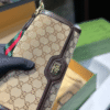Gucci Ophidia Gg Supreme Flap Shoulder Bag Brown 10.6 Inches
