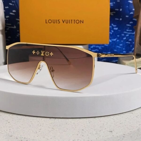 Louis Vuitton LV Golden Mask Sunglasses Brown Z1717U