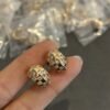 Louis Vuitton Le Damier De Earings Yellow Gold Q16521