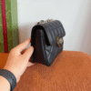 Gucci Gg Supreme Mini Camera Bag Black 6.7 Inches