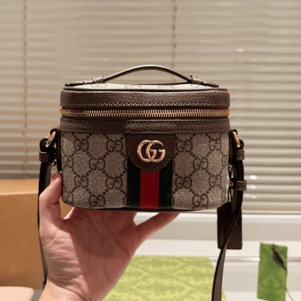 Gucci Ophidia Gg Vanity Bag Beige 6.3 Inches 838491 FAE0P 9746