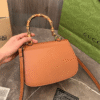Gucci Bamboo 1947 Small Top Handle Bag Brown 9.4 Inches