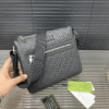 Gucci Gg Supreme Flap Messenger Bag Black 10 Inches