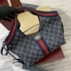 [Premium Quality] Gucci Giglio Small Tote Bag Blue And White Gg Denim 9.8 Inches 860845 Fafrw 8864