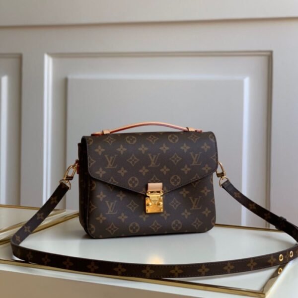 [Premium Quality] – Louis Vuitton Monogram Canvas Pochette Métis Brown 9.8 Inches M44875