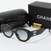 Chanel Oval Sunglasses Acetate And Nylon Black