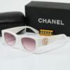 2-152-1.jpg Chanel Cc Logo Square Sunglasses White In Pink