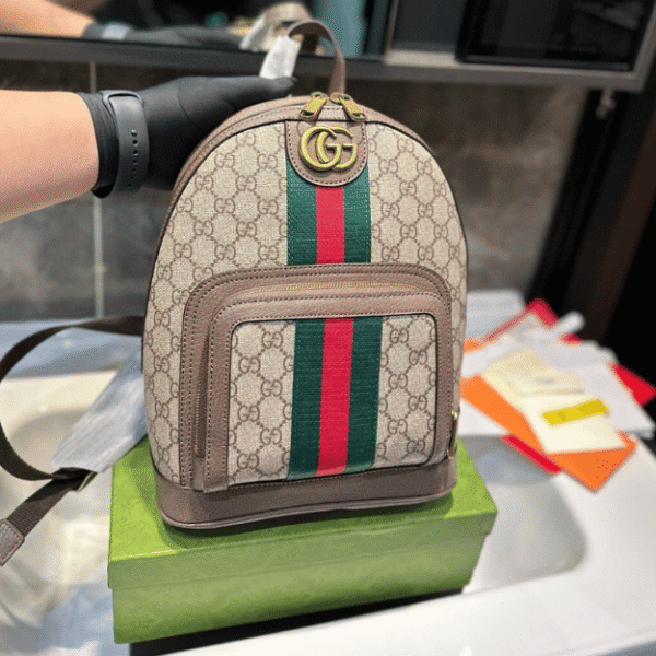 Gucci Ophidia Gg Backpack Beige 9 Inches 547965 9U8BT 8994