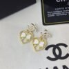 2-156-1.jpg Chanel Metal Enamel Cc Heart Drop Earrings Gold ABF305 B19851 NAFGV