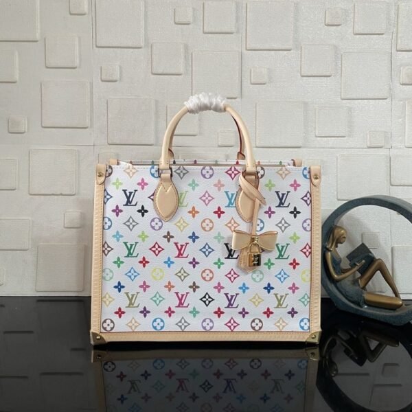 [Premium Quality] – Louis Vuitton Lv X Tm Onthego MM White 13.8 Inches M13079
