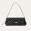 Gucci Madison Medium Shoulder Bag GG Denim Black 12.2 Inches