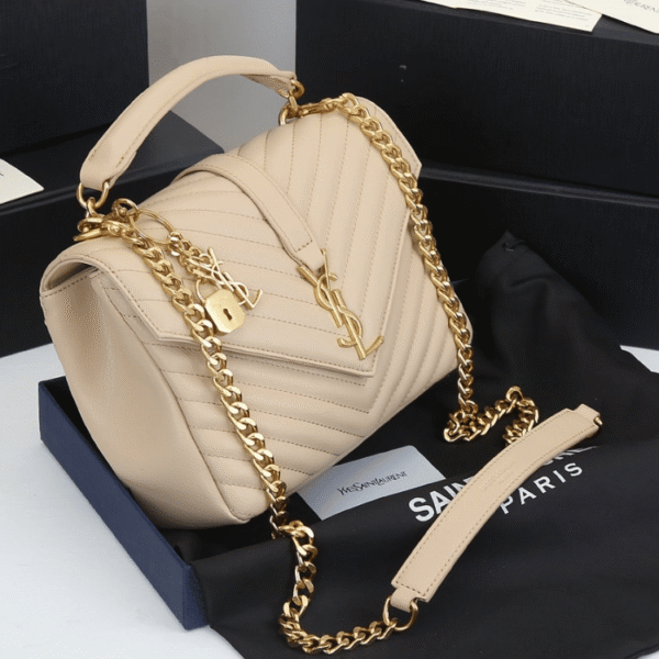 Saint Laurent College Medium Beige 9.4 Inches 600279BRM072721