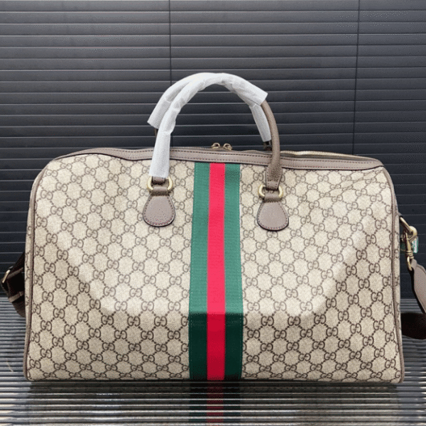 Gucci Ophidia Medium Duffle Bag Beige 17.7 Inches