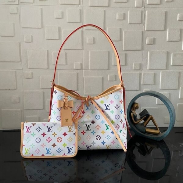 [Premium Quality] – Louis Vuitton Carryall Multicolor White 11.4 Inches M13661