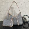 [Premium Quality] – Louis Vuitton Carryall MM Washed Gray Denim 15.3 Inches M13289