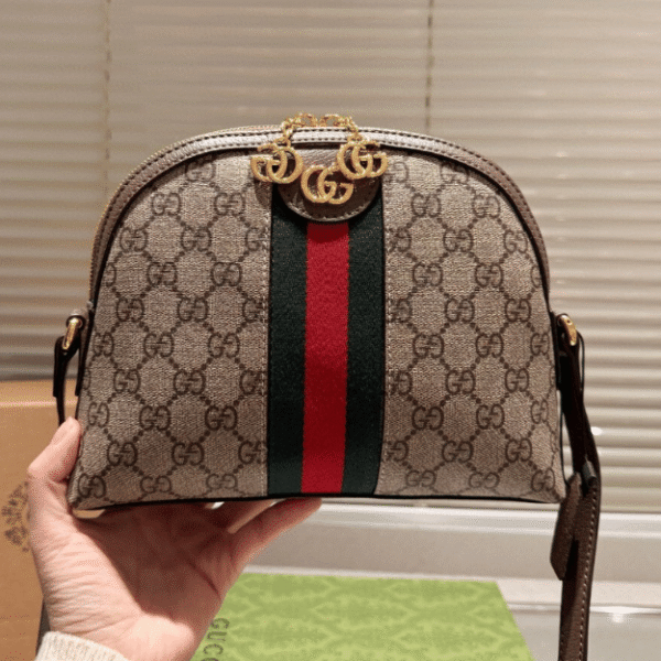 Gucci Ophidia Small Dome Bag Beige 9 Inches