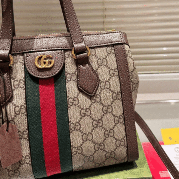 Gucci Ophidia Small Tote Bag Beige 9.4 Inches 524537 K05NB 8745