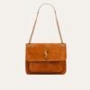 2-182 Saint Laurent Niki Baby Chain Bag In Suede Brown 11 Inches 6237483