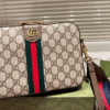 Gucci Ophidia Small Crossbody Bag Beige 9.1 Inches 839155 FAEOF 9745