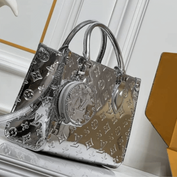 Louis Vuitton Onthego PM Silver 9.8 Inches M26373