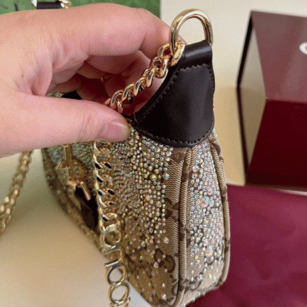 2-206 Gucci Jackie Notte Mini Bag Beige 7.7 Inches 782889 FAD1Z 2541