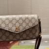 Gucci Horsebit 1955 Envelope Shoulder Bag Beige 7.9 Inches