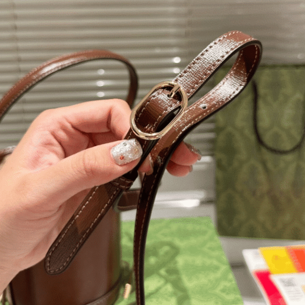 Gucci Ophidia Mini Bucket Bag Brown 4.5 Inches 760201 AACP4 2342