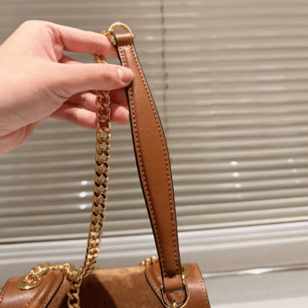 Gucci Blondie Small Shoulder Bag Brown 8.7 Inches