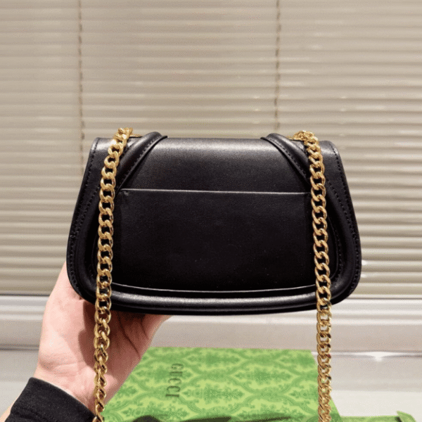 Gucci Blondie Small Shoulder Bag Black 8.7 Inches ‎815715 AAEEX1000