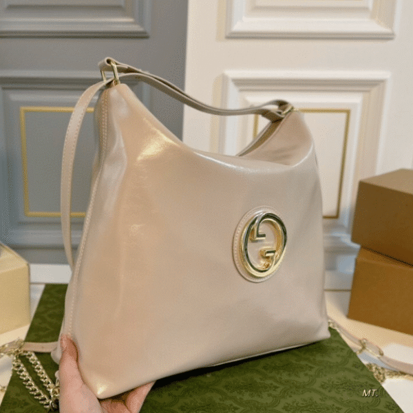 Gucci Interlocking G Tote Bag Beige 15.0 Inches