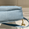 Chanel Quilted Camera Bag Blue 12.2 Inches