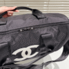 Chanel Nylon Duffle Bag Black 21.7 Inches