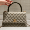 Chanel Coco Handle Grey Green 11.4 Inches