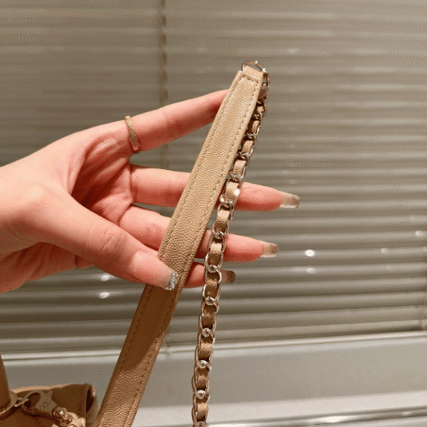 Chanel Coco Handle Flap Bag Nude 9.1 Inches