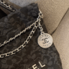 Chanel 22 Drawstring Bucket Bag Black 13.8 Inches