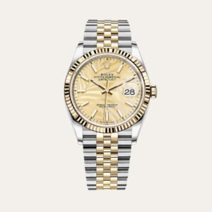 Rolex Datejust 36mm Gold Palm Motif Dial 126233