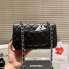 Chanel Mini Square Flap Bag Black 7.9 Inches