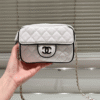 Chanel Camera Bag Mini White 7.1 Inches