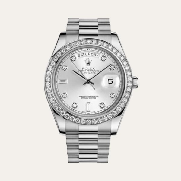 Rolex Day-Date 36mm Silver Dial 118346