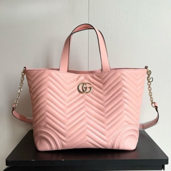 Gucci Betty Medium Tote Bag Pale Pink Matelasse 11 Inches 847387 Aafa1 6823