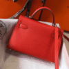 Hermès Kelly Mini II Bag Red 7.5 Inches