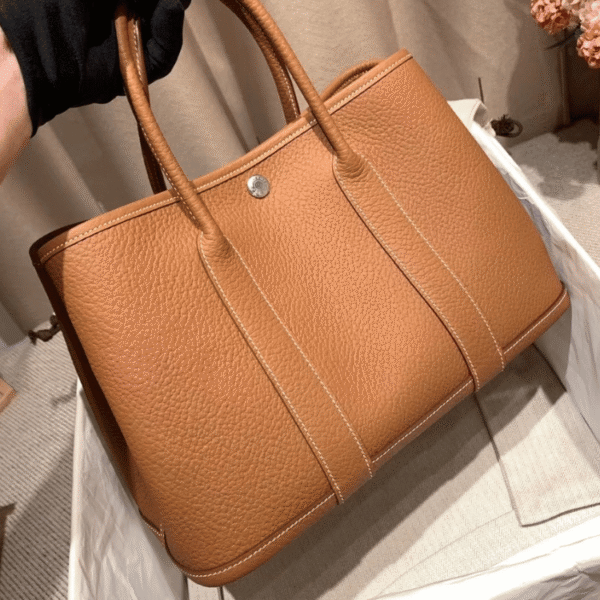 Hermès Garden Party Bag PM Tan 11.8 Inches