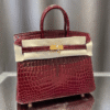 Hermès Birkin Bag Red Crocodile 9.8 Inches