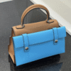2-399 Hermès Kelly Pixel Bag Tan/Multi-Color 7.9 Inches