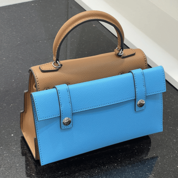 2-399 Hermès Kelly Pixel Bag Tan/Multi-Color 7.9 Inches
