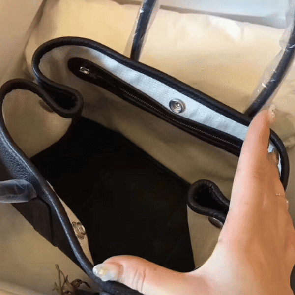 Hermès Garden Party Bag Black 11.8 Inches